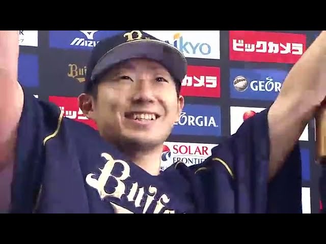 バファローズ金子千尋投手ヒーローインタビュー 2014/7/3 Bs-E