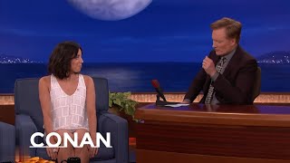 The Origin of Aubrey Plaza's Awkwardness | CONAN on TBS