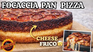 This Crispy Cheese Crust Focaccia Pizza Is Better Than Takeout | Same Day Sauce and Dough