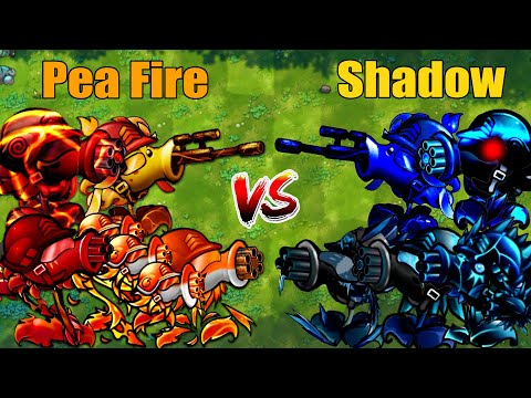 PVZ 1 Fusion 3.0 Challenge!! Team Pea Fire VS Team Pea Shadow VS 300 Zombie Random - Who Will Win?