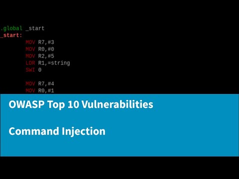 An Introduction to OWASP Top 10 Vulnerabilities - Command Injection