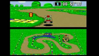 Super Mario Kart - Donut Plains 1 in 1'15"03