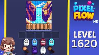Pixel Flow Level 1620 Solution Walkthrough