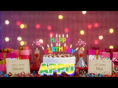 APPU Happy Birthday Song with Names 🌟 Happy Birthday to You
