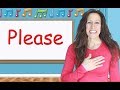 Please And Thank You Sign Language Song For Children Toddlers And Kids Videos Patty Shukla
