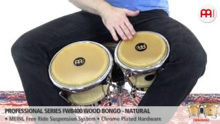 Video thumbnail for Professional Series FWB400 Wood Bongo - Natural - FWB400NT by MEINL Percussion Official