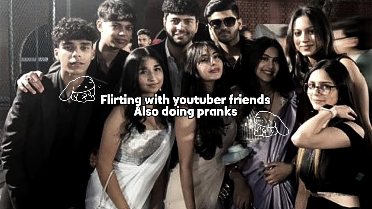 Flirting with youtuber friends also doing pranks | #prank #viralvideos |  @bihari_girl-s 