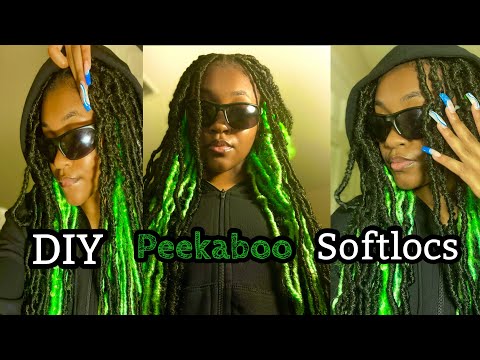 DIY: Green Peekaboo Soft Locs 28" *NEW METHOD*| It's...