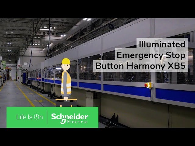 schneider electric Tryckknappslåda 1 hål gul