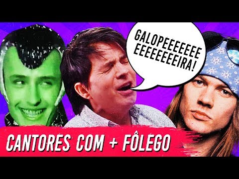 7 Cantores com MAIS FÔOOOOOOOOOLEGO! 🎤 😱