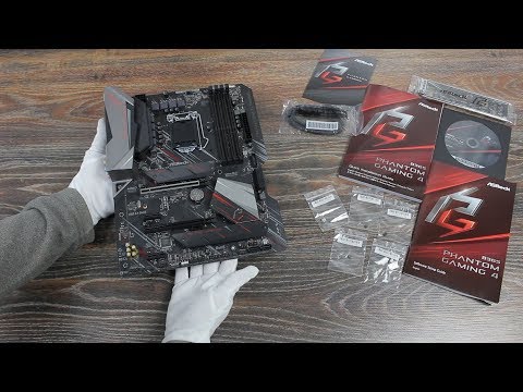 ASRock B365 Phantom Gaming 4 Motherboard Unboxing