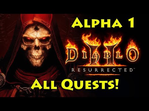 Diablo 2 Resurrected ALPHA! All Quests & Bosses with Comparisons!