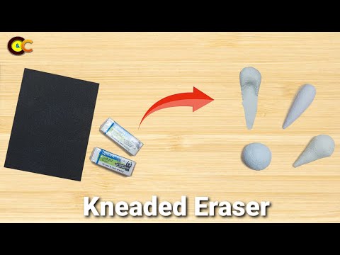 How to make a KNEADED ERASER || DIY  Kneaded Eraser || Kneadable Eraser DIY Tutorials