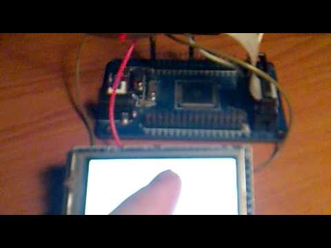 XPT2046 touch screen controller demo