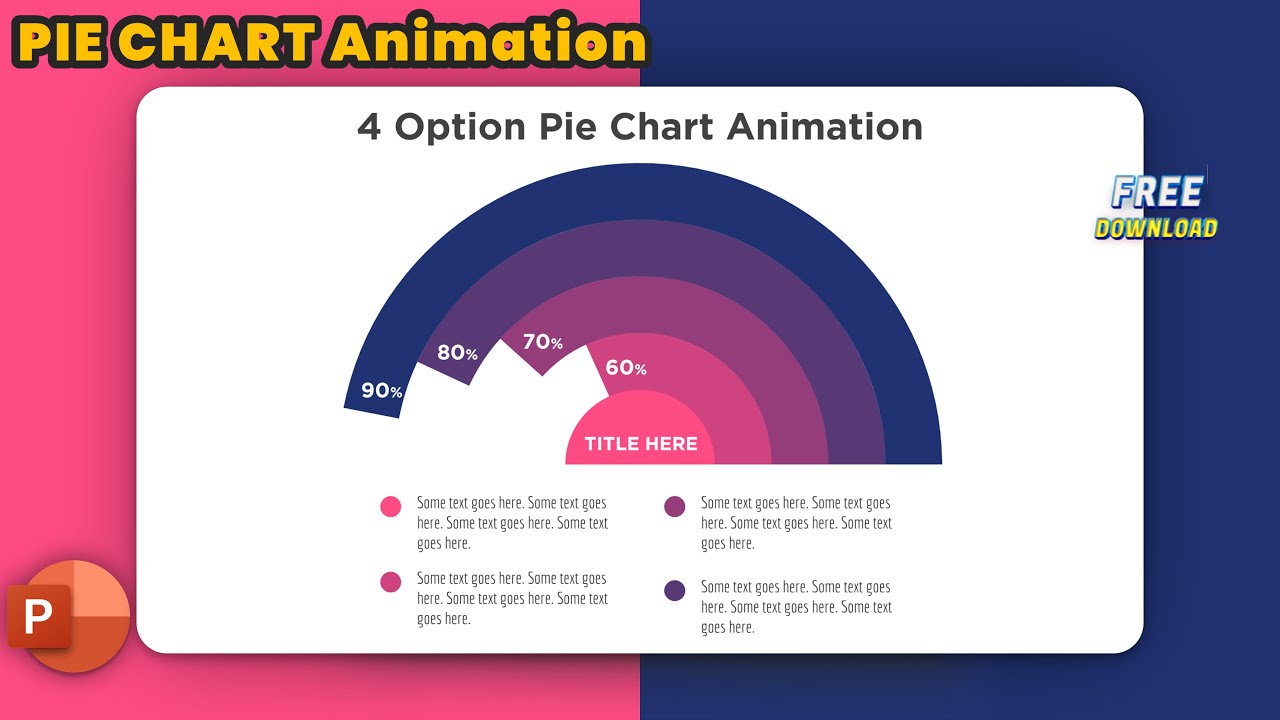 148.PowerPoint pie chart animation | MORPH Transition
