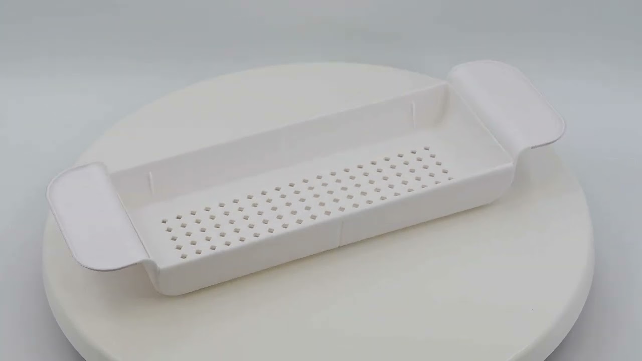 Extendable Plastic Bathtub Tray