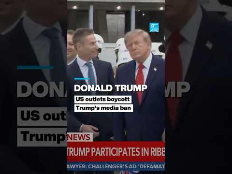 Donald Trump: US outlets boycott Trump over media ban