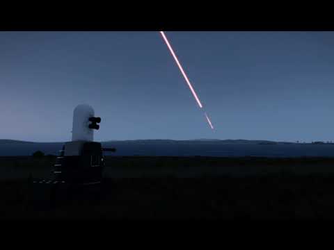 US Missile Defense System in Iraq, C-RAM in Action During Missile Attack