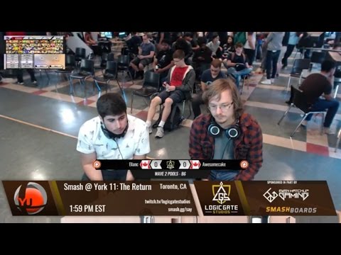 Smash at York 11 - Blanc (Bowser Jr) vs Awesomecake (Peach) - SSB4 Wave 2 Pools