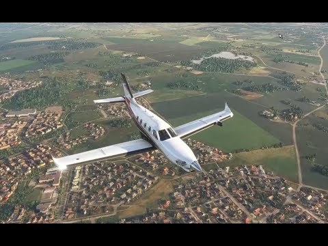 MSFS 2020  - TBM 930 - mit der Turboprop in zehn Minuten von Schweden nach Dänemark - Tutorial