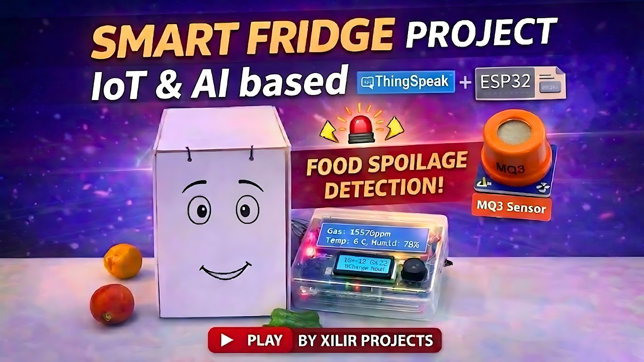 IoT and AI based Smart Refrigerator with Food Spoilage Detection | Award Winning Project 🍉