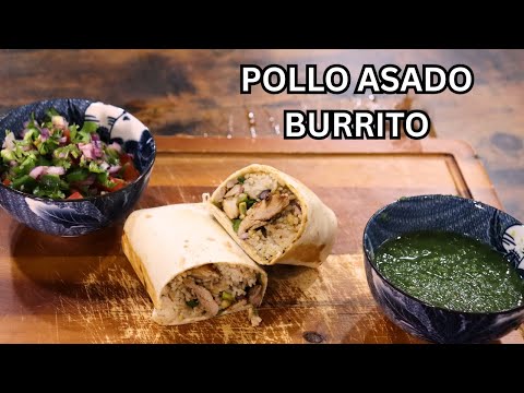 Homemade POLLO ASADO BURRITO | Crispy & Delicious