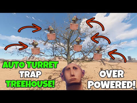 RUST | We Built a TREEHOUSE TRAP and lured GEARED PLAYERS INTO IT!