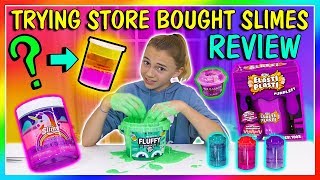TESTING STORE BOUGHT SLIMES | STASH OR TRASH | We Are The Davises