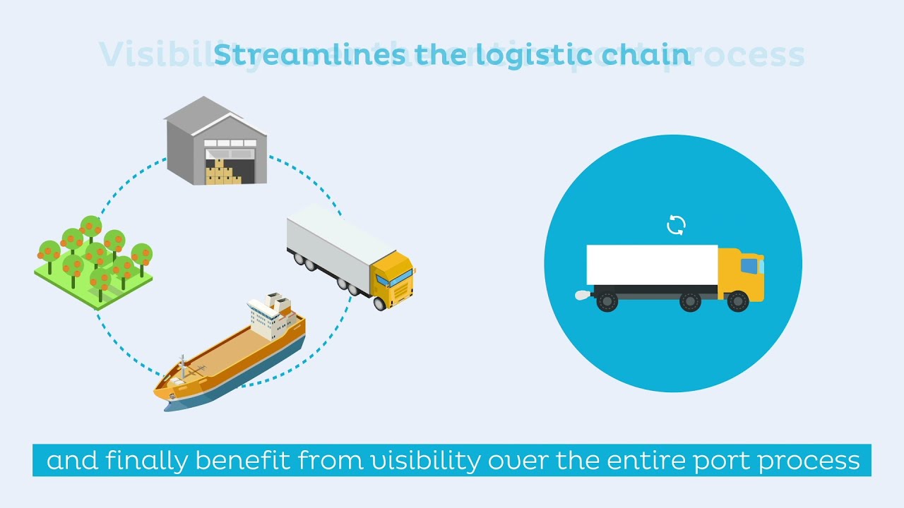Digitization of the port passage of freight units