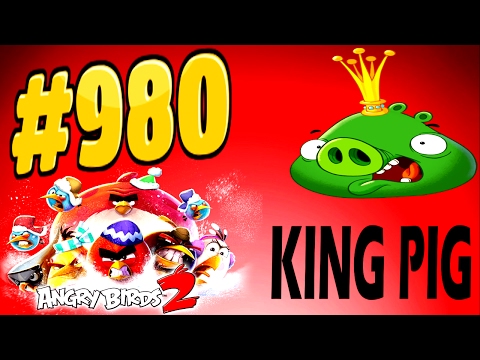Angry Birds 2-Bamboo Forest Central Pork King Pig Level-980 Three Star Walkthrough