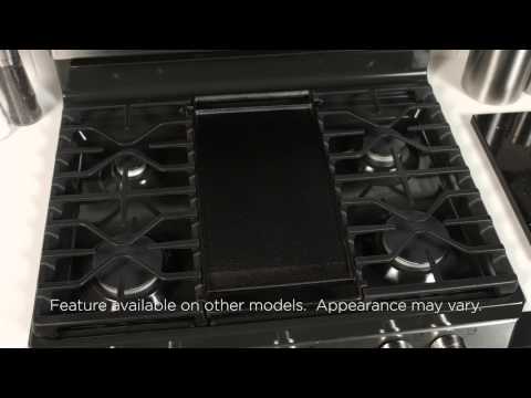 GE Profile™ Series 30" Free-Standing Gas Double Oven Convection Range (Black Stainless)