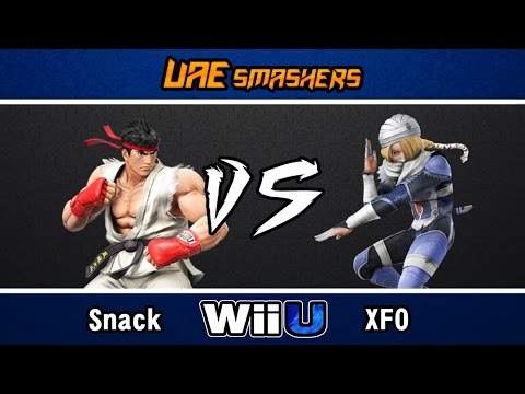 SSB4 @ Al Majlis 2/9/2016: Snack (Ryu) vs XF0 (Sheik, DK) - Swiss R6