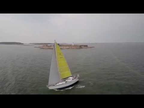 Swan 441 aerial video Hanko 2014