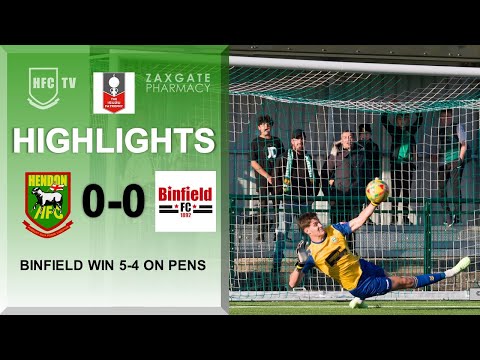 HENDON 0-0 BINFIELD (Binfield win 5-4 on pens) - Highlights FA Trophy 8 October 2022