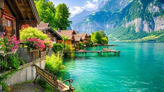 Iseltwald 🇨🇭 Peaceful Swiss Lakeside Village on a Rainy Day┃4K Walking Tour