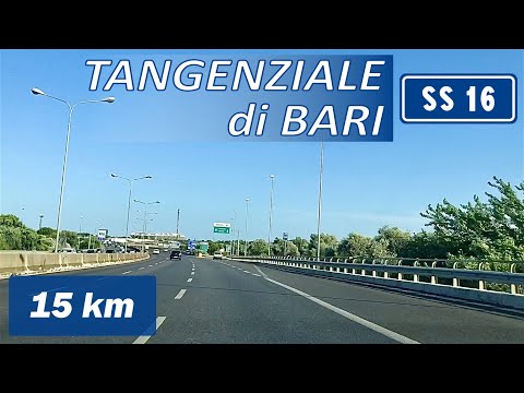 SS16 Driving in ITALY | BARI bypass road | Adriatic Highway