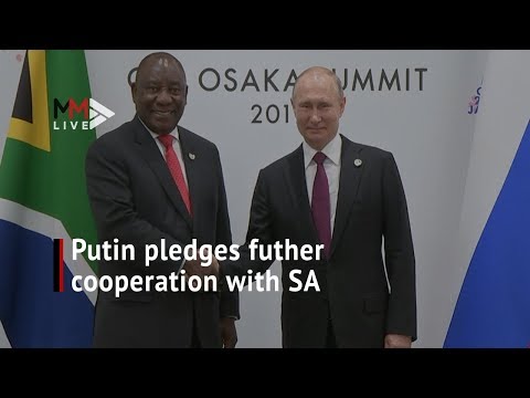 Putin pledges further cooperation with South Africa