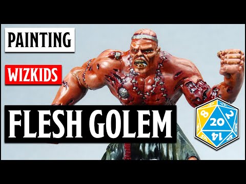 How to paint a Flesh Golem | D&D Ravenloft Board Game | Boxes of Shame