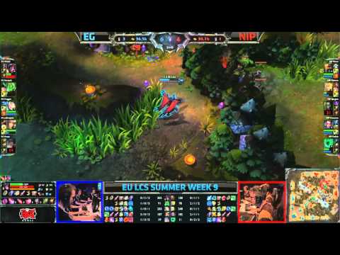 Evil Geniuses (EG) vs Ninjas in Pyjamas (NiP) || Super week EU LCS Summer 2013 W9D1 || Full Game HD