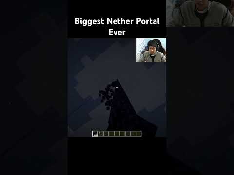 Biggs Nether Portal Ever in Minecraft #minecraft #shorts