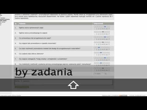 Wypełnianie ankiet w USOSwebie z klawiatury