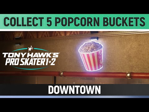 Tony Hawk's Pro Skater 1+2 - Downtown - Collect 5 Popcorn Buckets