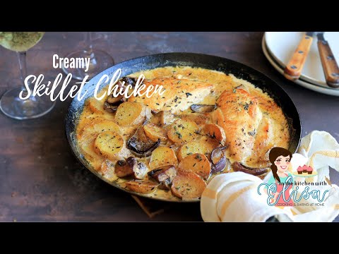 Creamy Skillet Chicken Recipe | Dinner For Two