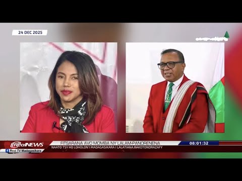 REAL NEWS / NY #VAOVAO MARINA MIVANTANA 24 DESAMBRA 2025. #Madagascar 
