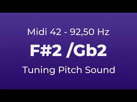 F#2 or Gb2 Tuning Pitch | 92,50 Hz | Midi Key 42