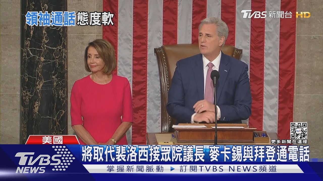 將取代裴洛西接眾院議長　麥卡錫與拜登通電話