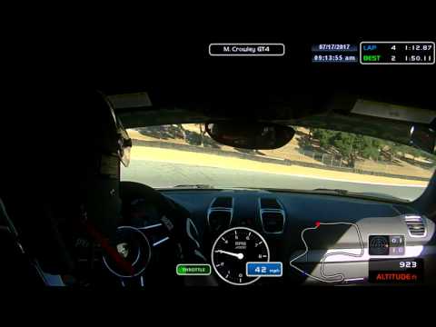 Porsche Cayman GT4 at Laguna Seca Track Day