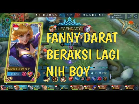 Gameplay fanny darat ketika belajar fanny! Gaskeun coy - G I W N P // MLBB