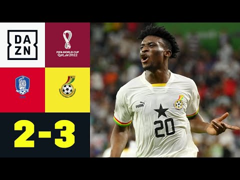 Doppelte Doppelpacks! Kudus kontert Korea-Comeback: Südkorea - Ghana 2:3 | WM 2022 | DAZN