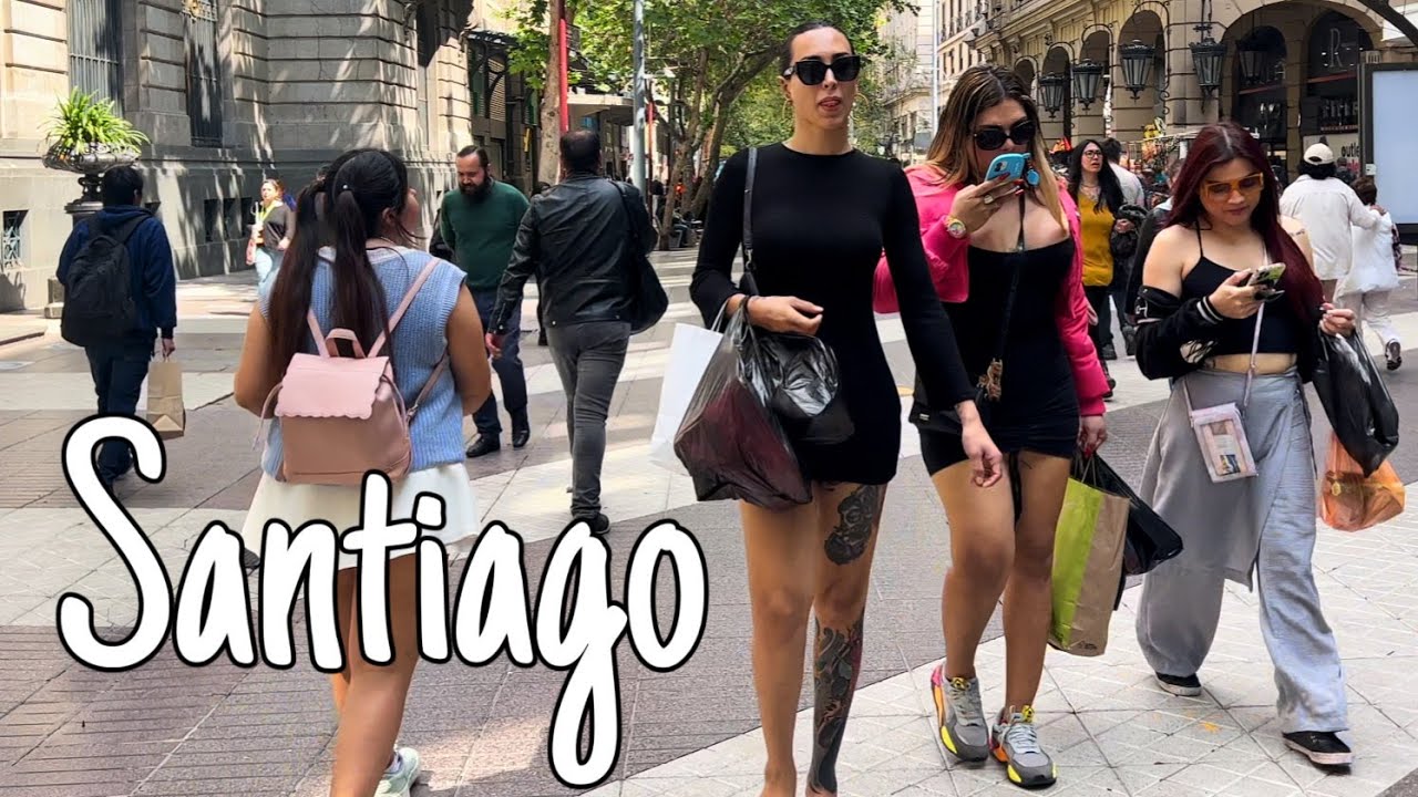 Paseo Ahumada and Paseo Puente. Santiago, Chile